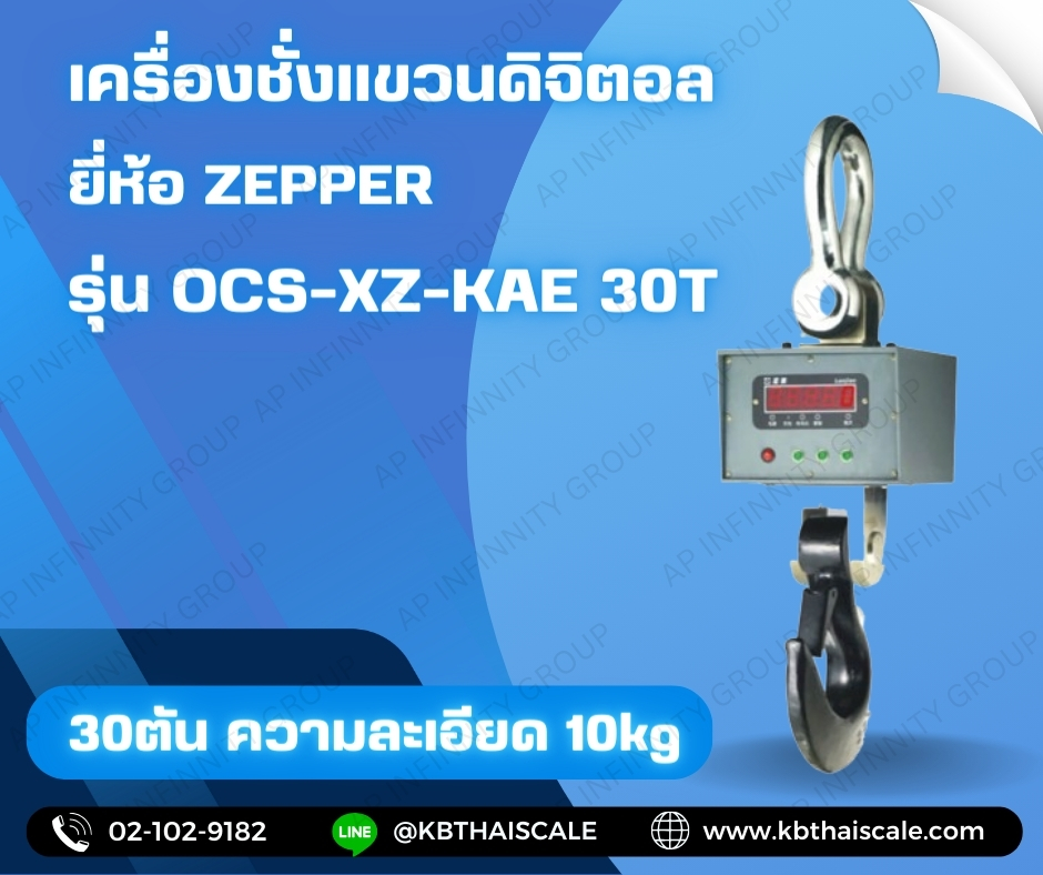 เครื่องชั่งน้ำหนักแบบแขวน 15000kg OCS-XZ -DAE15000kg ละเอียด 5kg รูปที่ 1