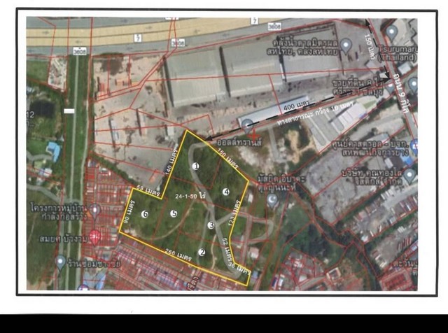 ขายที่ดินผังสีม่วง ใกล้ท่าเรือแหลมฉบังเนื้อที่ 24 ไร่ 1 งาน50 ตารางวา อำเภอศรีราชา จังหวัดชลบุรี รูปที่ 1