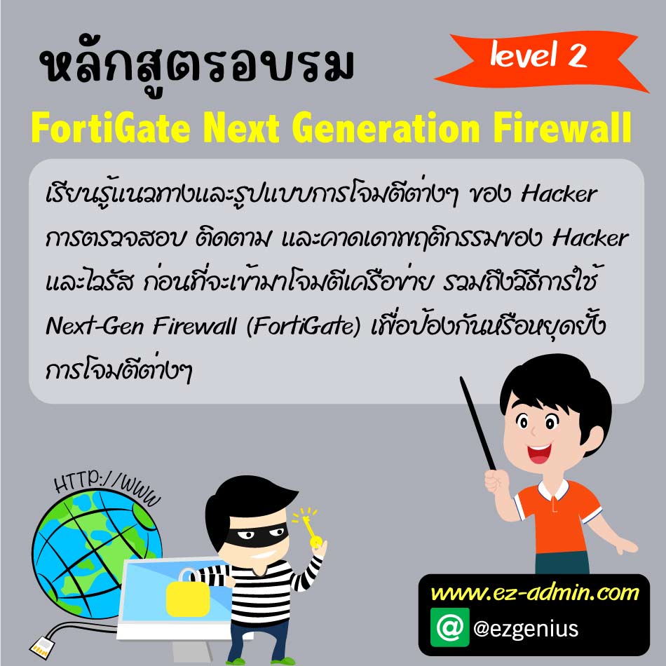 หลักสูตรอบรม FortiGate Next Generation Firewall level 1 สนใจคลิก รูปที่ 2