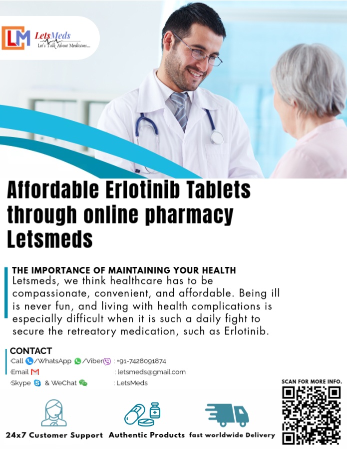 Get Affordable Erlotinib Tablets on your doorstep through online pharmacy Letsmeds รูปที่ 1