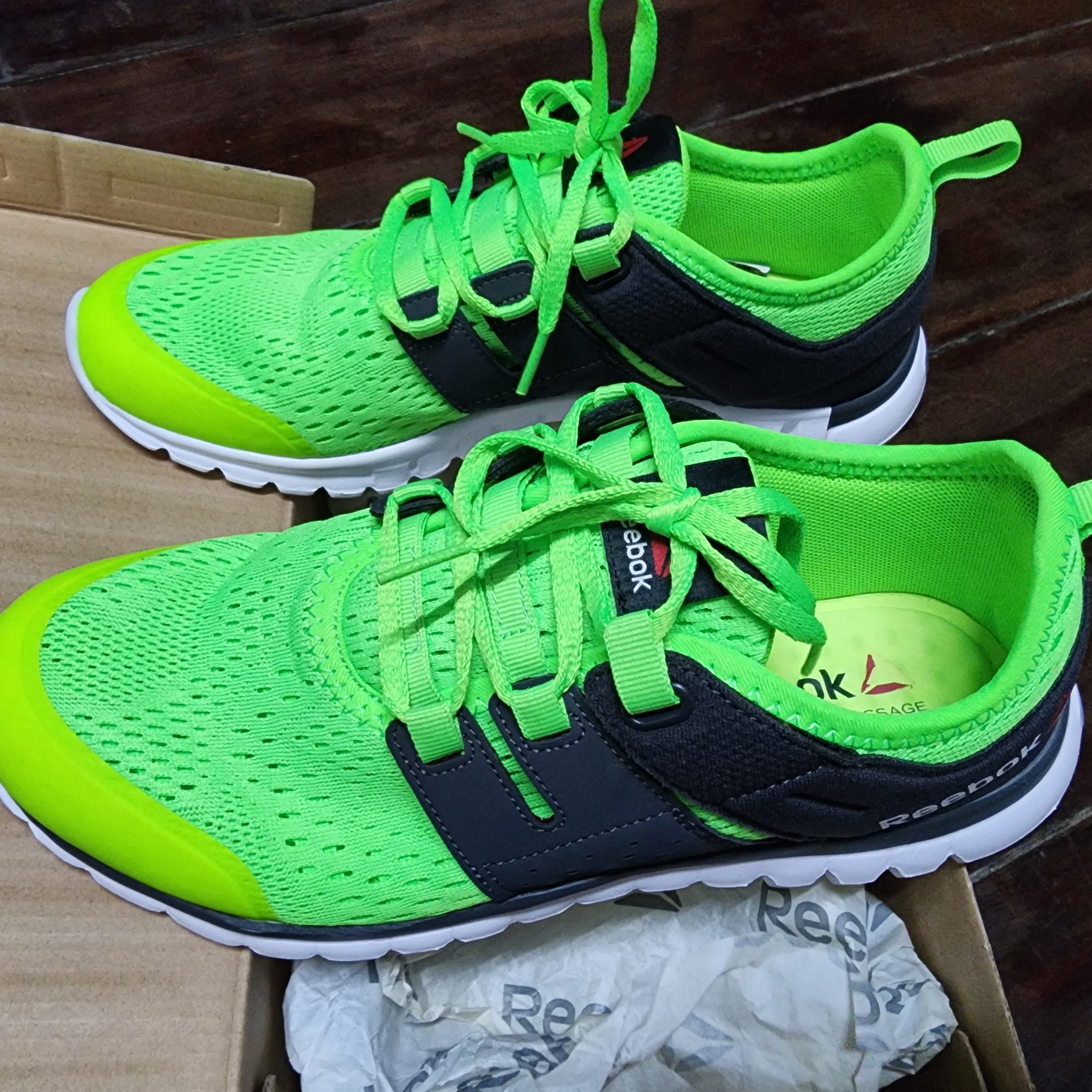 running reebok sublite authentic 2.0 mtm green (8.5 usa) (7.5 uk) (26.5 cm) รูปที่ 1