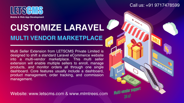 Customize Laravel Multi Vendor Marketplace eCommerce PHP Scripts low price รูปที่ 1