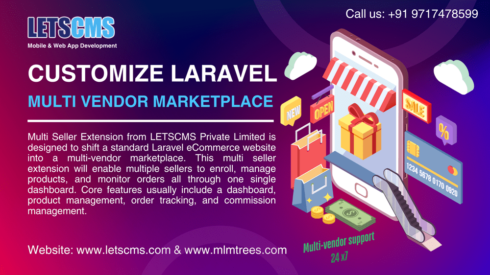 Customize Laravel Multi Vendor Marketplace eCommerce PHP Scripts low price รูปที่ 3