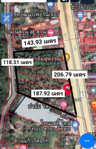 ขายที่ดินขนาด 16ไร่กว่า ติดถนนสุขุมวิท แยกเจ สัตหีบ ข้างไดนาสตี้ ใกล้ตลาดเตาถ่าน ใกล้โรงเรียนเลิศปัญญา ใกล้บิ๊กซี แม็คโคสัตหีบ ชลบุรี รูปที่ 1