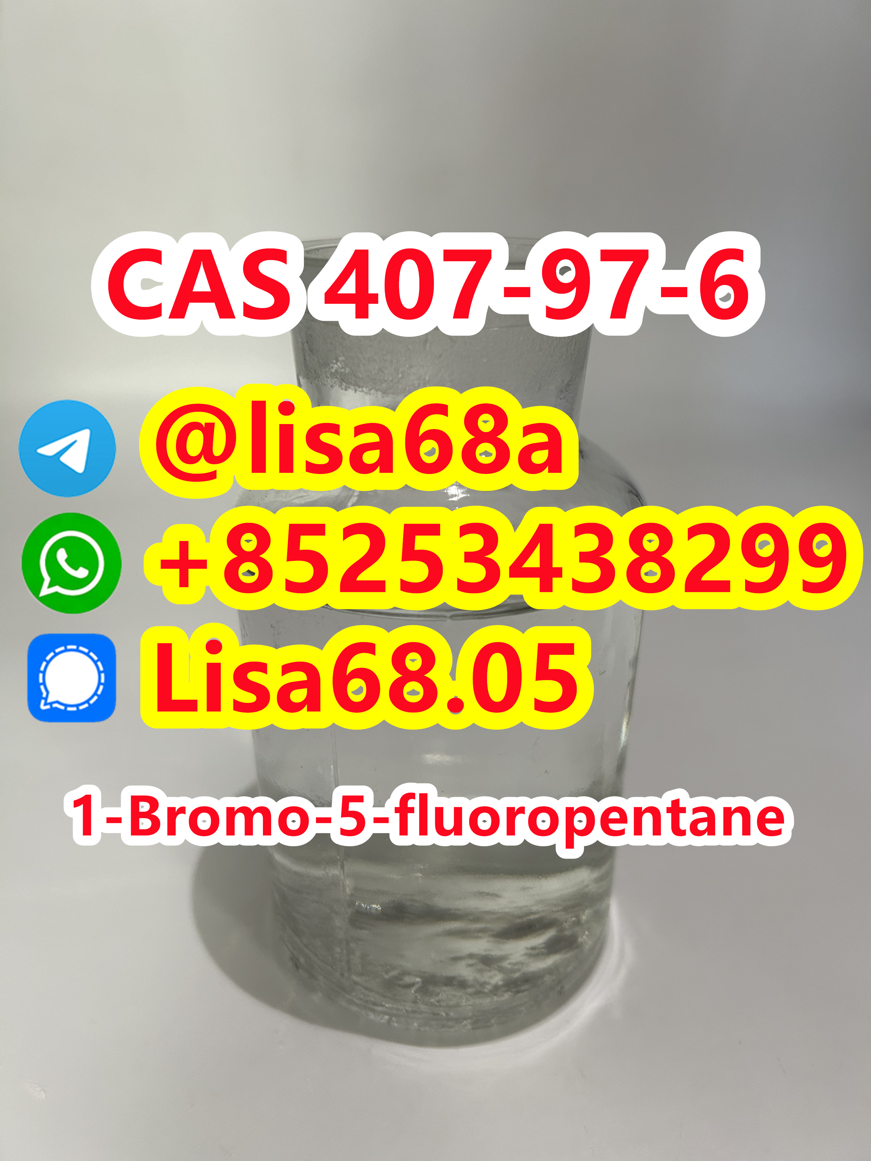 CAS 407-97-6 1-Bromo-5-fluoropentane C5H10BrF รูปที่ 1