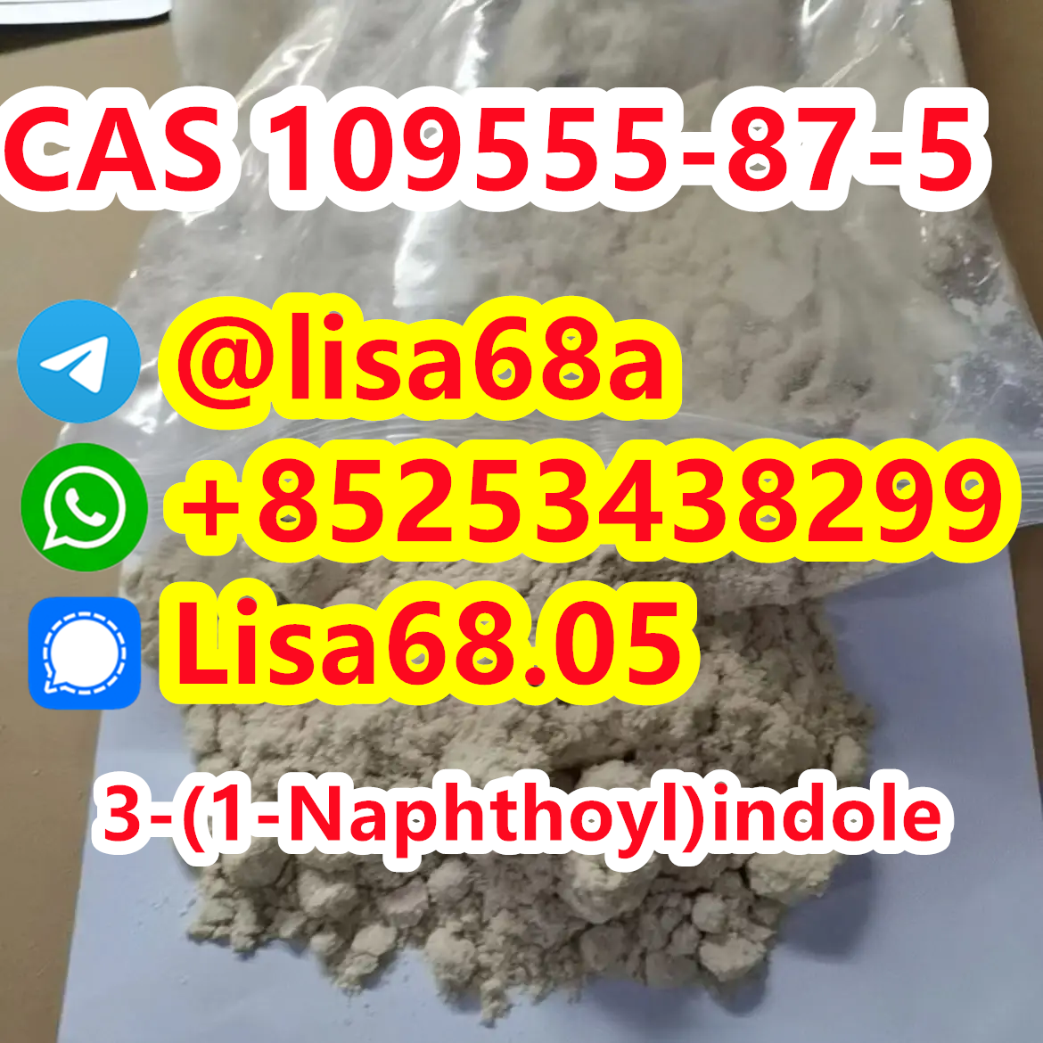 CAS 109555-87-5 3-(1-Naphthoyl)indole C19H13NO รูปที่ 1