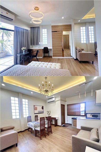 รร.นานาชาติเวลส์  350ม. BTSทองหล่อ 350ม. ทาวน์โฮมหรู 4 ชั้น หลังมุม 300ตร.ม. 24ตร.วา.หรูหรา เอ็มควอเทียร์ 600 ม. ดองกี่ จัดเต็มเฟอร์ 3 นอน รูปที่ 1