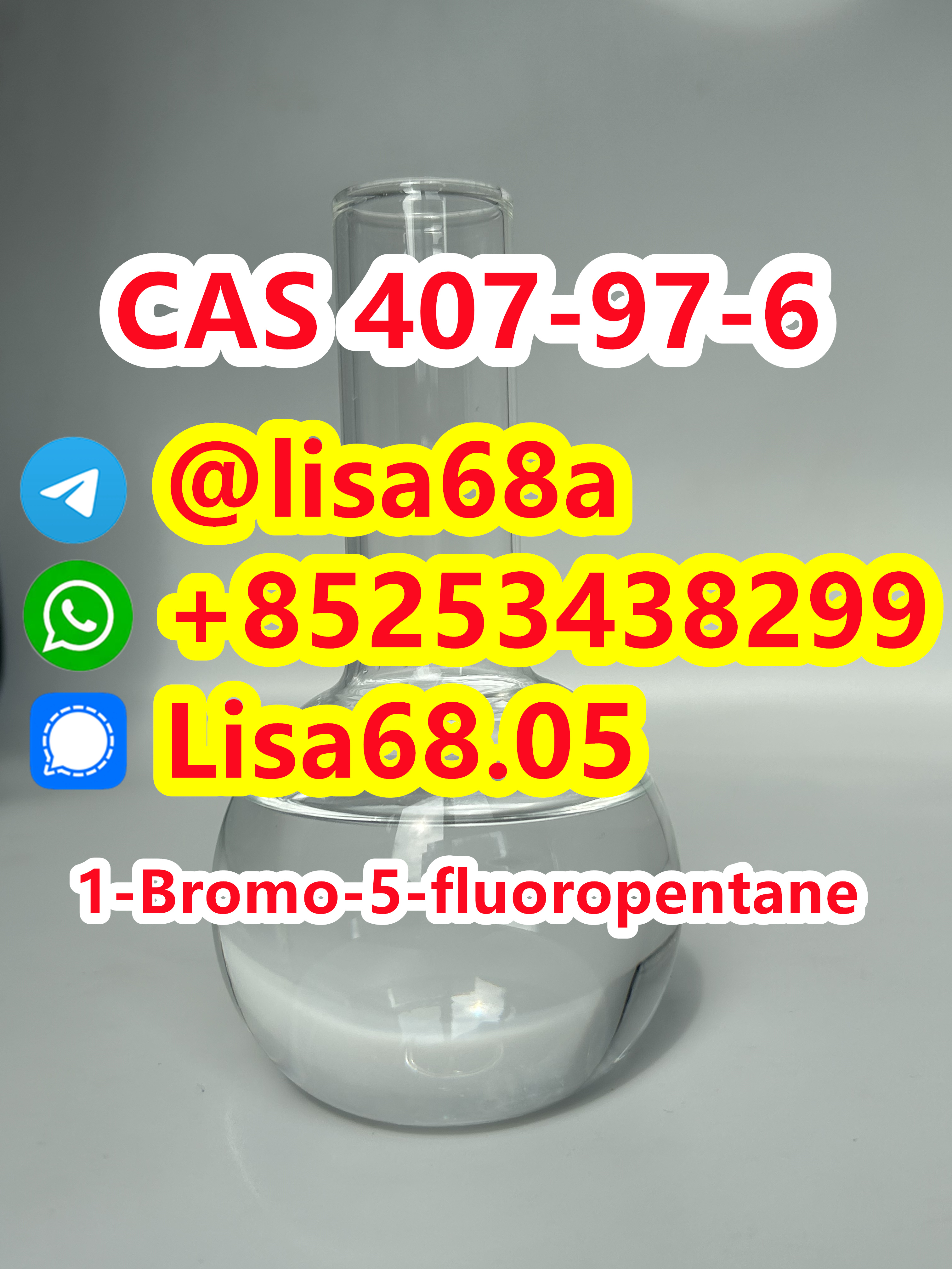 CAS 407-97-6 1-Bromo-5-fluoropentane C5H10BrF รูปที่ 1