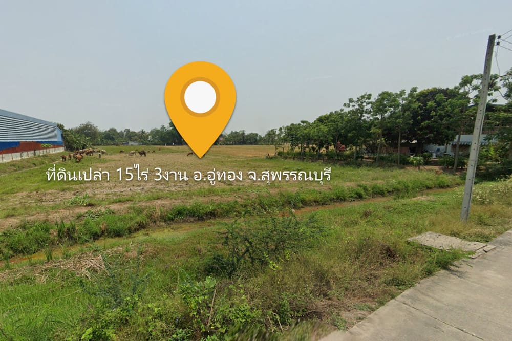 เจ้าของขายเอง ที่ดินเปล่า อ.อู่ทอง จ.สุพรรณบุรี 15ไร่ รูปที่ 3