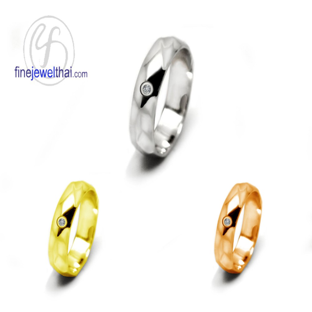 Finejewelthai เครื่องประดับ แหวนเพชร แหวนเงินแท้ พร้อมใบรับรอง - R1298cz รูปที่ 1