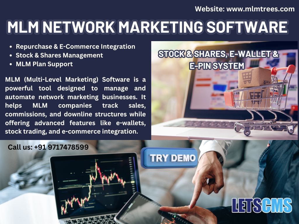 MLM Network Marketing Software with eCommerce for Stock & Shares, E-Wallet, Repurchase & E-Pin System รูปที่ 3