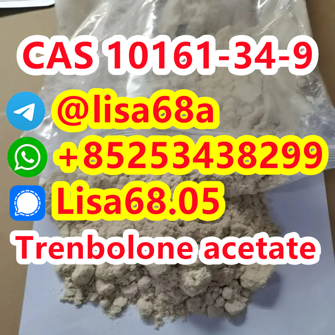 CAS 10161-34-9 Trenbolone acetate C20H24O3 รูปที่ 1