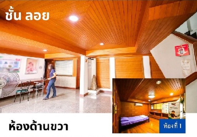 MRT ศรีนุช 1.1 กม. โรบินสัน ศรีนครินทร์ 700ม. ให้เช่าอาคารสำนักงาน 4 ชั้น 5 คูหา 199ตร.วา.1,859ตร.ม. 11นอน 7น้ำ รูปที่ 1