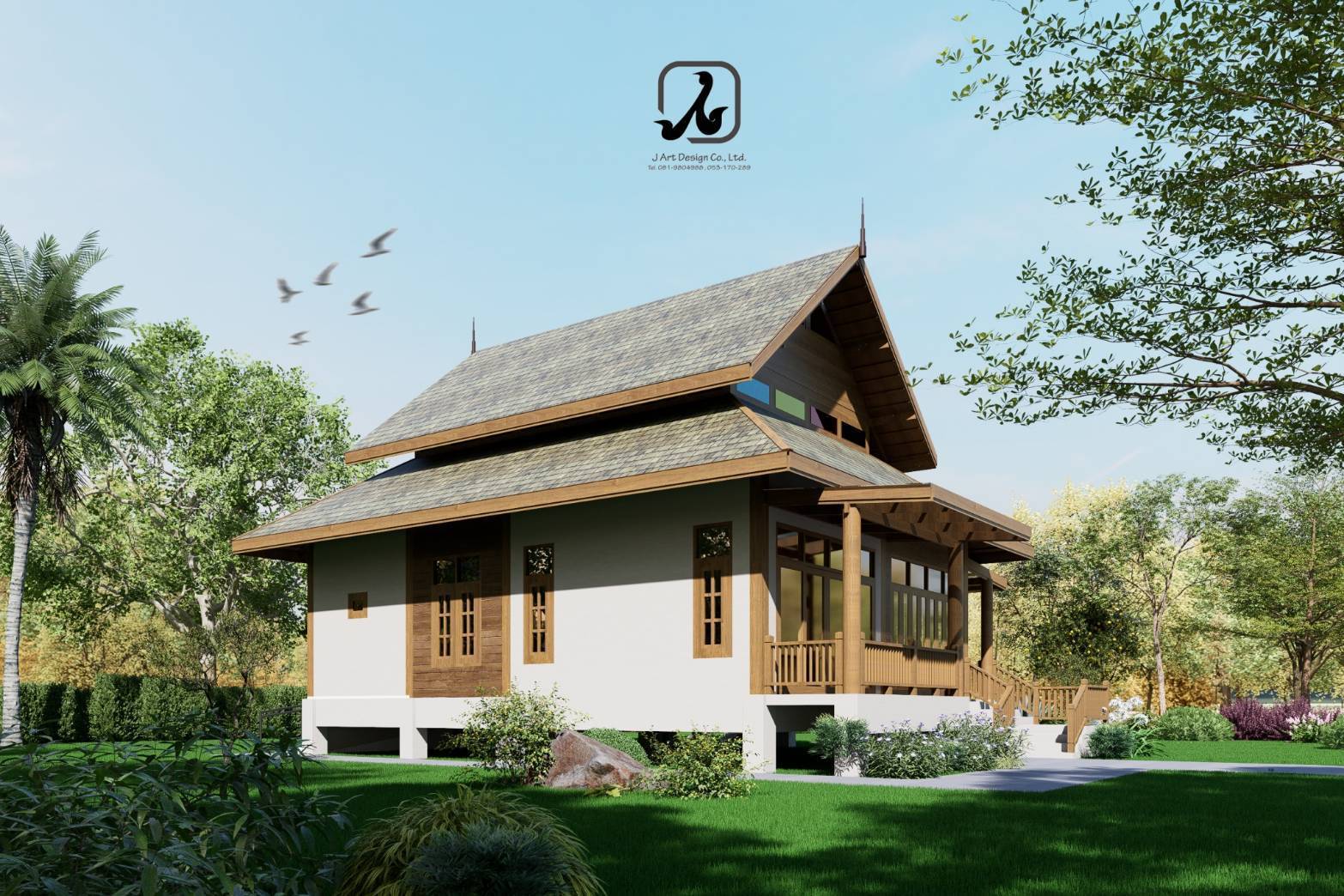 รับออกแบบและรับสร้างบ้าน เชียงราย 0819804988  รูปที่ 3