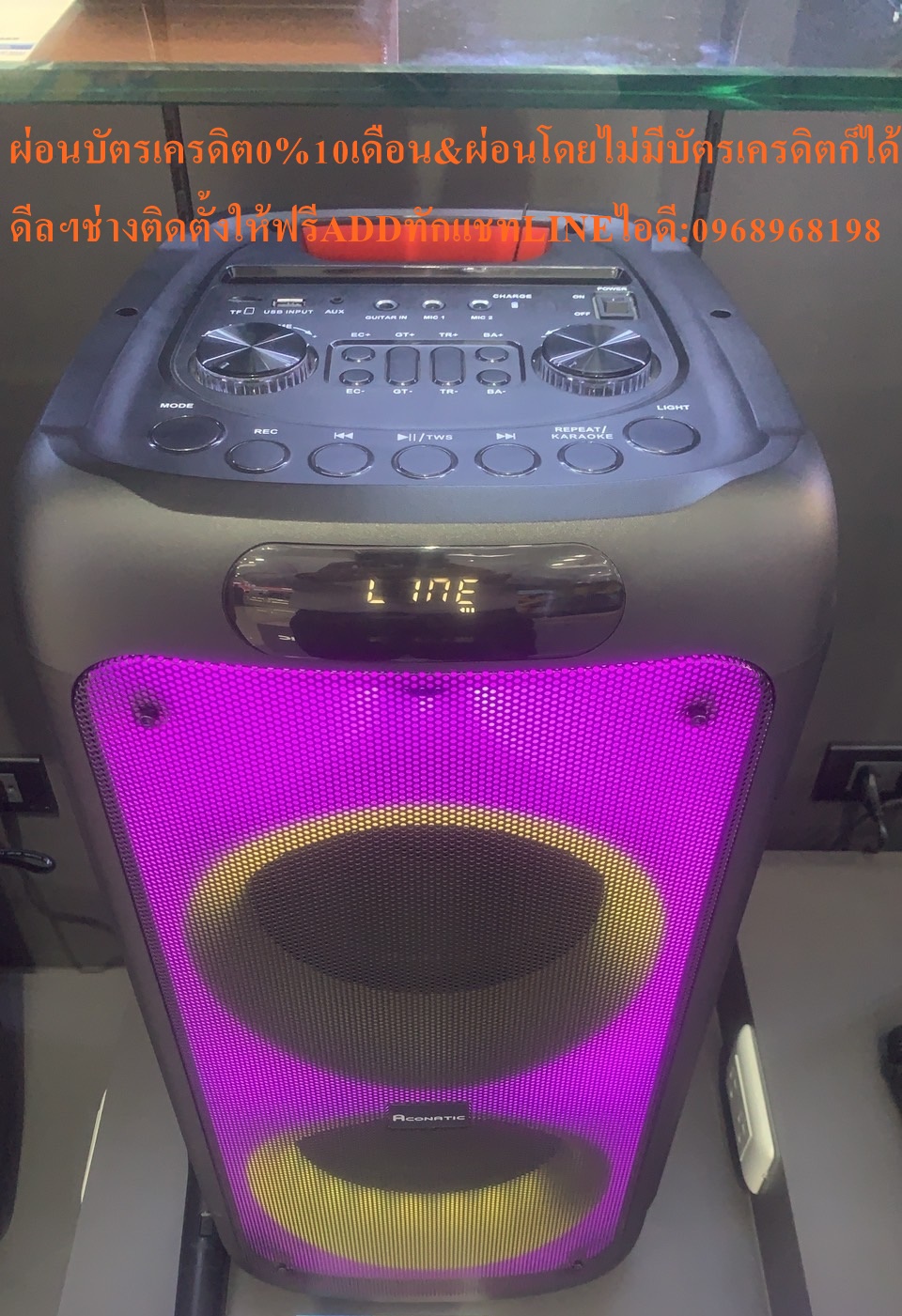 ACONATCพลังเสียงRMS60WATTชุดลำโพงปาร์ตี้รุ่นSP172พร้อมไมโครโฟนPARTYSPEAKERสินค้าใหม่ๆต้องสั่งเบิกจากศูนย์แท้ๆ100%PREORDERฟรีSOUNDBARลำโพงบูลทูธพกพา รูปที่ 6
