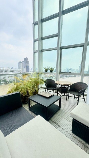 P594 ให้เช่า คอนโด เดอะ ริเวอร์ เจริญนคร  THE RIVER  ห้อง Duplex river view วิวแม่น้ำเจ้าพระยา  ใกล้ icon siam ซ.เจริญนคร 13 รูปที่ 1
