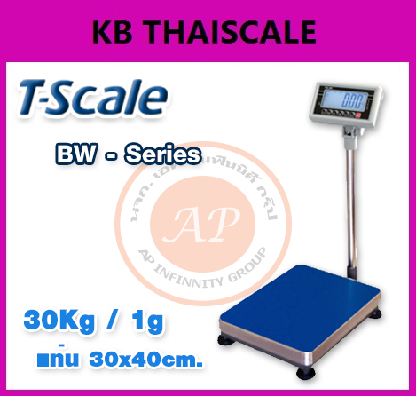 เครื่องชั่งตั้งพื้น เครื่องชั่ง30กิโลกรัม BW-3040-30 แท่น30x40cm รูปที่ 1