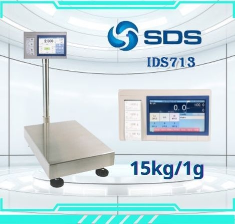 เครื่องพิมพ์สติกเกอร์ในตัว 15กิโลกรัม ความละเอียด 1 กรัม ยี่ห้อ SDS รุ่น IDS713มี Built-In Printe รูปที่ 1