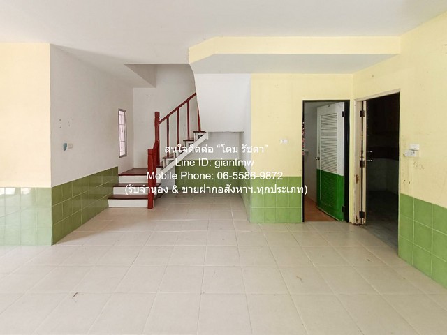 Townhome ขายทาวน์โฮม 2 ชั้น (หลังมุม) ในหมู่บ้าน แถวซอยสรงประภา ดอนเมือง 31.20 ตร.ว. 3 น 2 น้ำ 2 จอดรถ ราคา 3,079,700 บาท โครต-ถูก รูปที่ 1