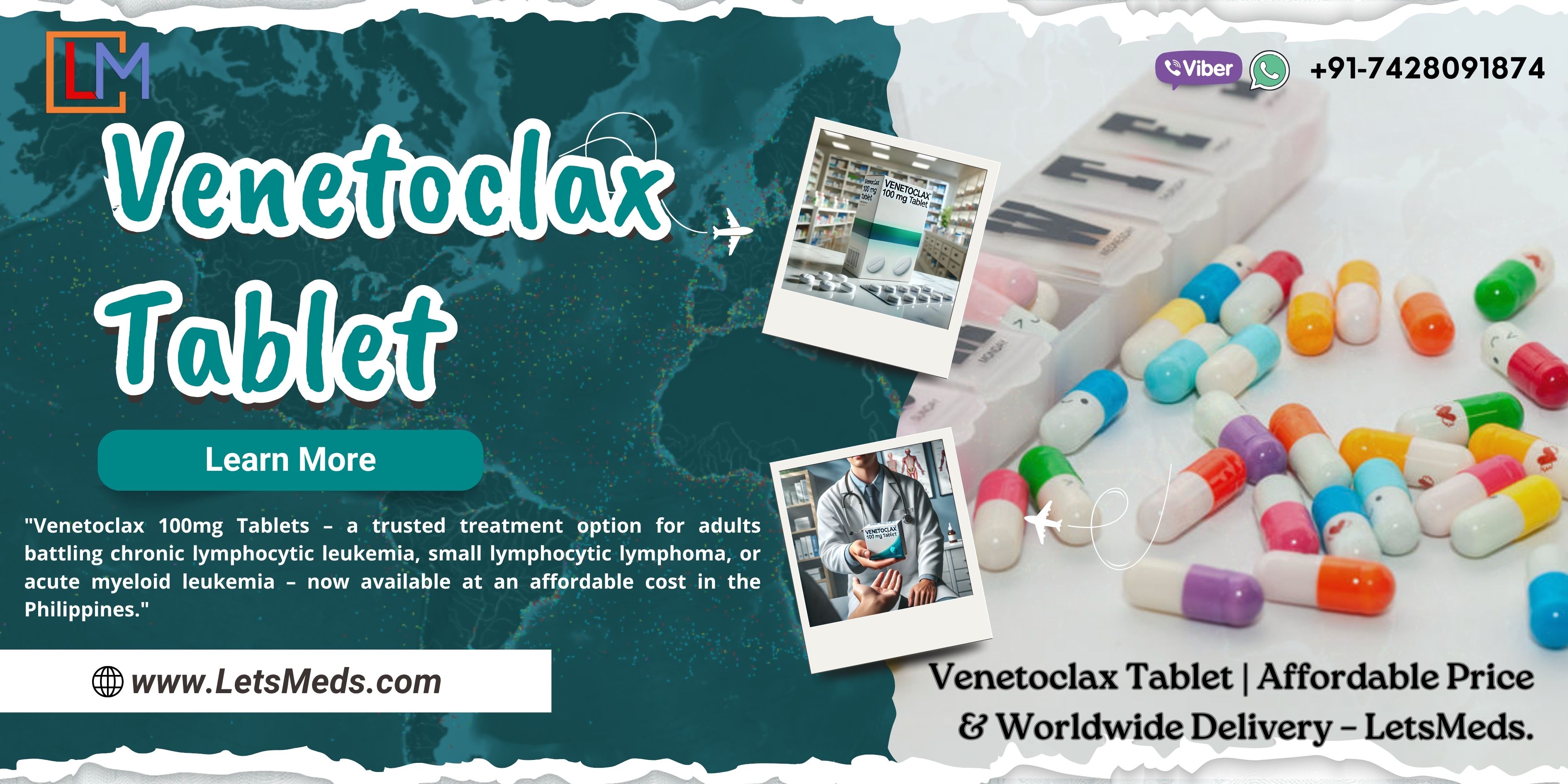Purchase Venetoclax 100 mg Tablet Online Price Philippines รูปที่ 1