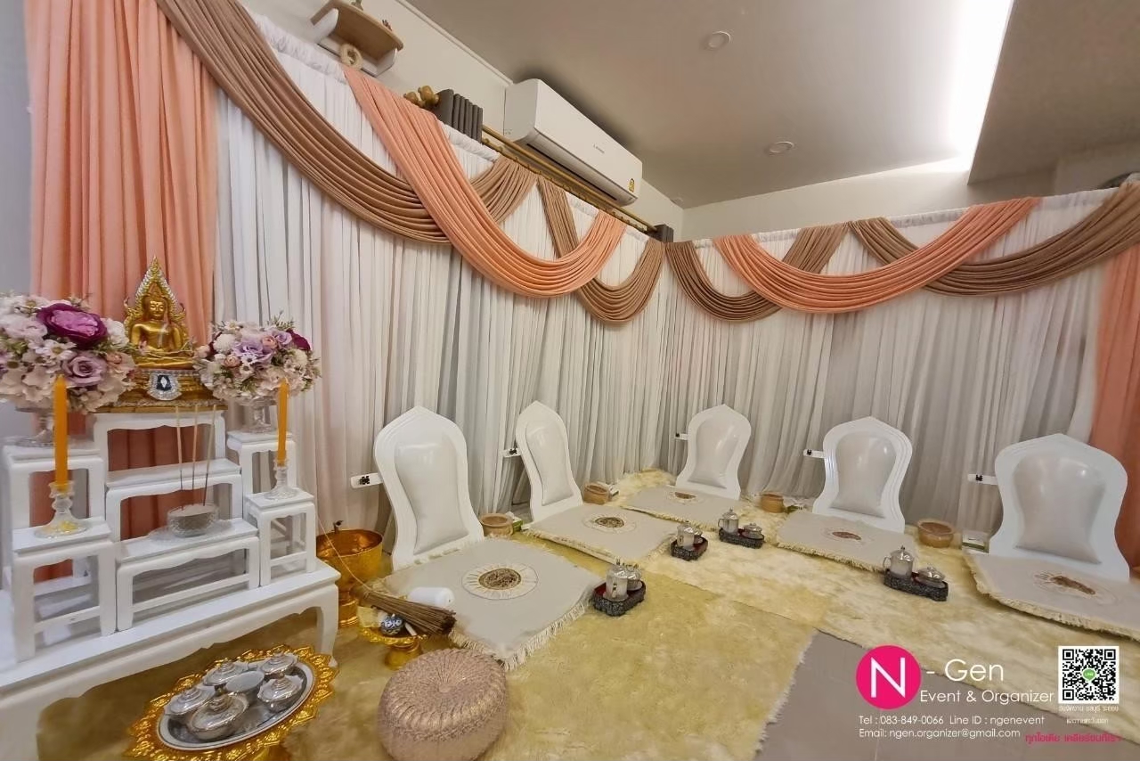 รับจัดพิธีสงฆ์ งานทำบุญ ทำบุญเลี้ยงพระ ทำบุญขึ้นบ้านใหม่ ทำบุญเปิดบริษัท เช่าอุปกรณ์พิธีสงฆ์ ชลบุรี บ้านสวน บางพระ ศรีราชา พัทยา  รูปที่ 2