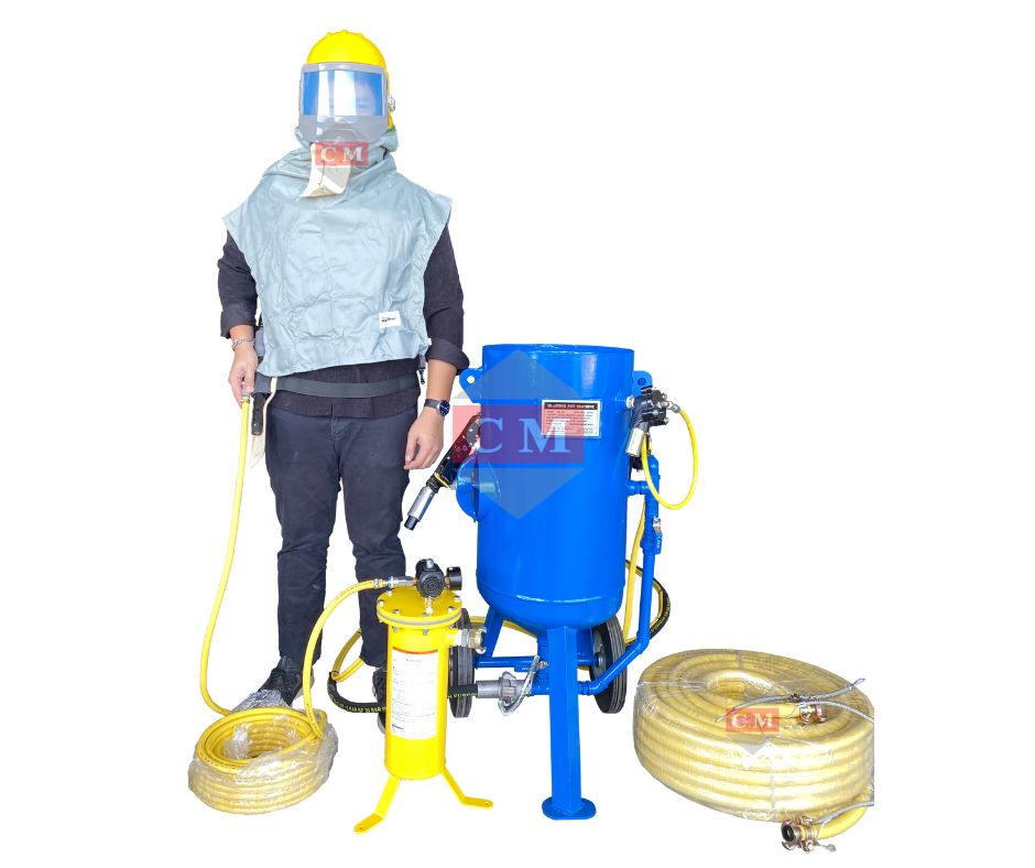  เครื่องพ่นทรายกลางแจ้ง / Pressure Blasting Machine 120 ครบชุด รูปที่ 1