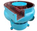  เครื่องขัดผิวโลหะแบบเขย่า (มีสะพานแยกชิ้นงาน) (Vibratory finishing machine with Separator) 