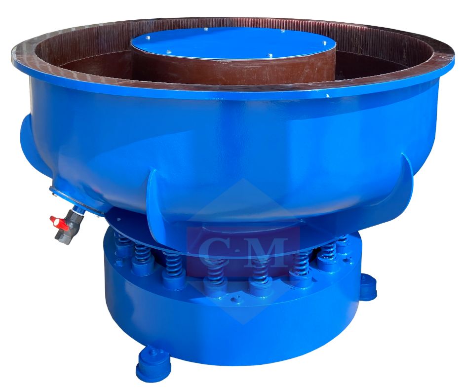 เครื่องขัดผิวโลหะแบบเขย่า (ไม่มีสะพานแยกชิ้นงาน) / Vibratory Finishing Machine รูปที่ 1