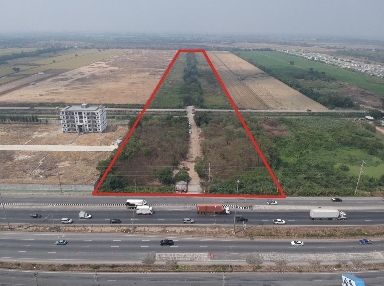 ขายที่ดินเปล่าติดถนนใหญ่ทำเลทอง  อำเภอวังน้อย จังหวัดอยุธยา รูปที่ 1