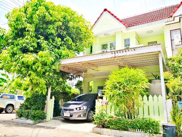 ห้องมุมหลังใหญ่ 2 ชั้น ตลาดถนอมมิตร 2 กม. MRT วัชรพล 2.7 กม. ให้เช่าทาวน์เฮาส์  35 ตร.วา.275 ตร.ม  3 นอน 2 น้ำ  โฮมออฟฟิศ รูปที่ 1