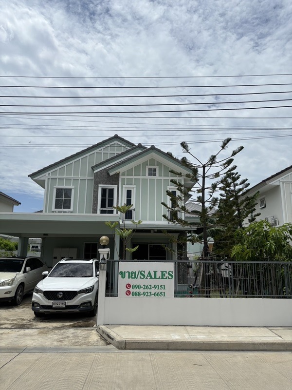 ขายบ้านเดี่ยว 2 ชั้น หมู่บ้านวิลลาจิโอ้ 2 ศรีนครินท์-บางนา อยู่ใกล้เมกาบางนา ทางด่วน โทร 090-262-9151 รูปที่ 1