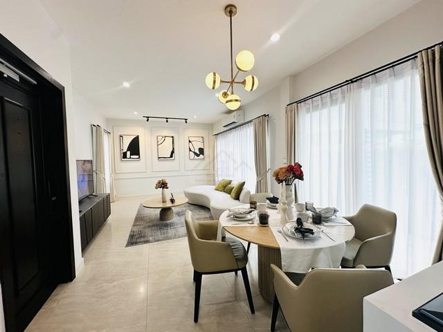 P764 ให้เช่า Luxury townhome บ้านกลางเมือง Classe สุขุมวิท 77 ซอยอ่อนนุช 21  ใกล้สวนและ Clubhouse แต่งสวยเฟอร์นิเจอร์พร้อมอยู่ รูปที่ 1