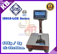 เครื่องชั่งวางพื้นกันน้ำ 60kg แท่นชั่ง30x40cm ยี่ห้อ SDS รุ่น IDS12-LCD Series 