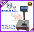 เครื่องชั่งวางพื้นกันน้ำ 100kg ความละเอียด 10g แท่นชั่งขนาด 30x40cm. ยี่ห้อ SDS รุ่น IDS12-LCD Series
