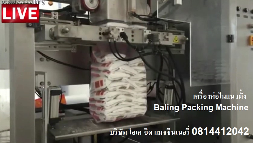 มีเครื่องบรรจุถุงเล็กในถุงใหญ่ เครื่องห่อในแนวตั้ง Baling Packing 081-4412042 รูปที่ 1