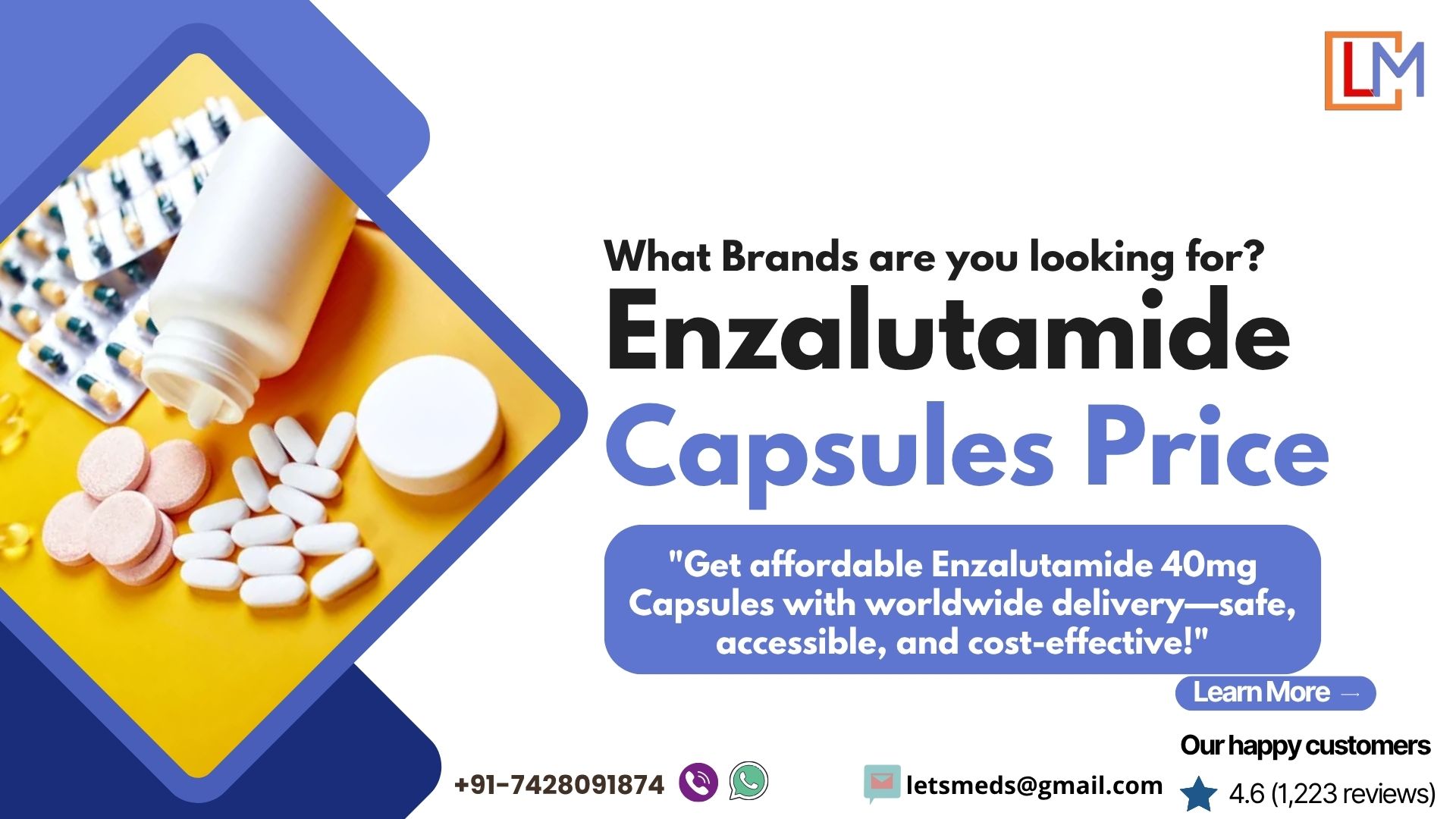 Where to buy Generic enzalutamide Capsules Online Cost Philippines รูปที่ 1