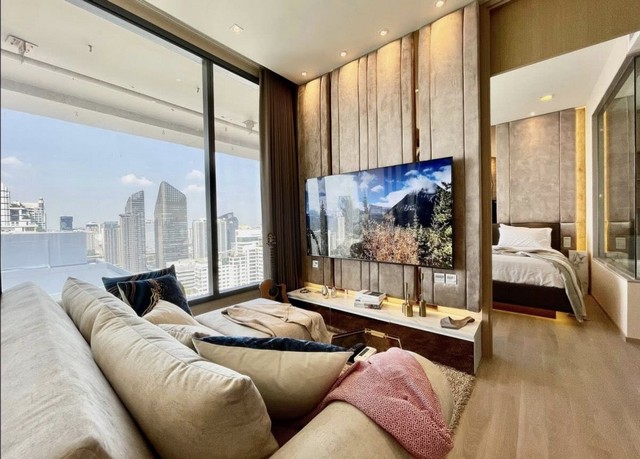  RR079 The ESSE Asoke ห้อง53ตรม. 1ห้องนอน 1ห้องน้ำ เฟอร์นิเจอร์ครบครัน รูปที่ 1
