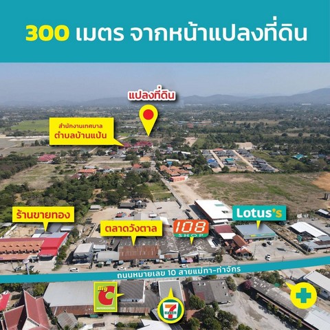 ขายที่ดินเกือบ 9ไร่ 20ลบ. ถูกกว่าประเมิน สาธารณูปโภคครบ ต.หนองหนาม อ.เมือง ลำพูน รูปที่ 1