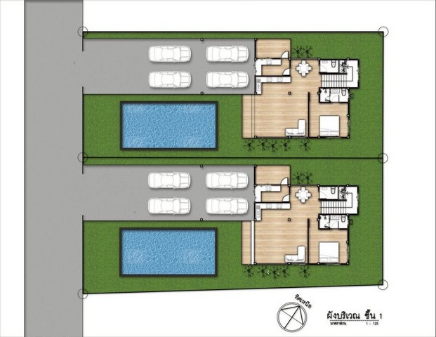 บ้านใหม่ 2 ชั้น ทำเลดี พื้นที่กว้าง น้ำไม่ท่วม สันผักหวาน หางดง  รูปที่ 1
