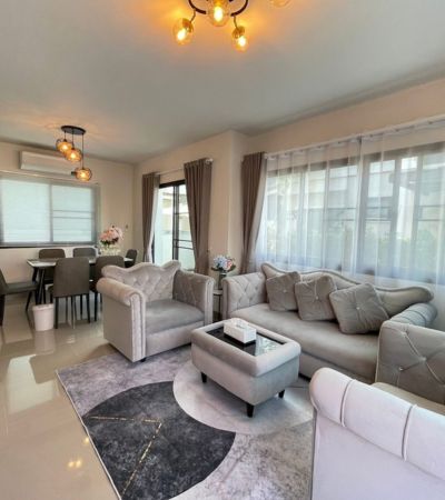 บ้านใหม่เอี่ยมเฟอร์ใหม่ทั้งหลัง ใกล้ รร.นานาชาติ Mill Hill 10 นาที ในโครงการ การเคหะสันกำแพง  รูปที่ 1