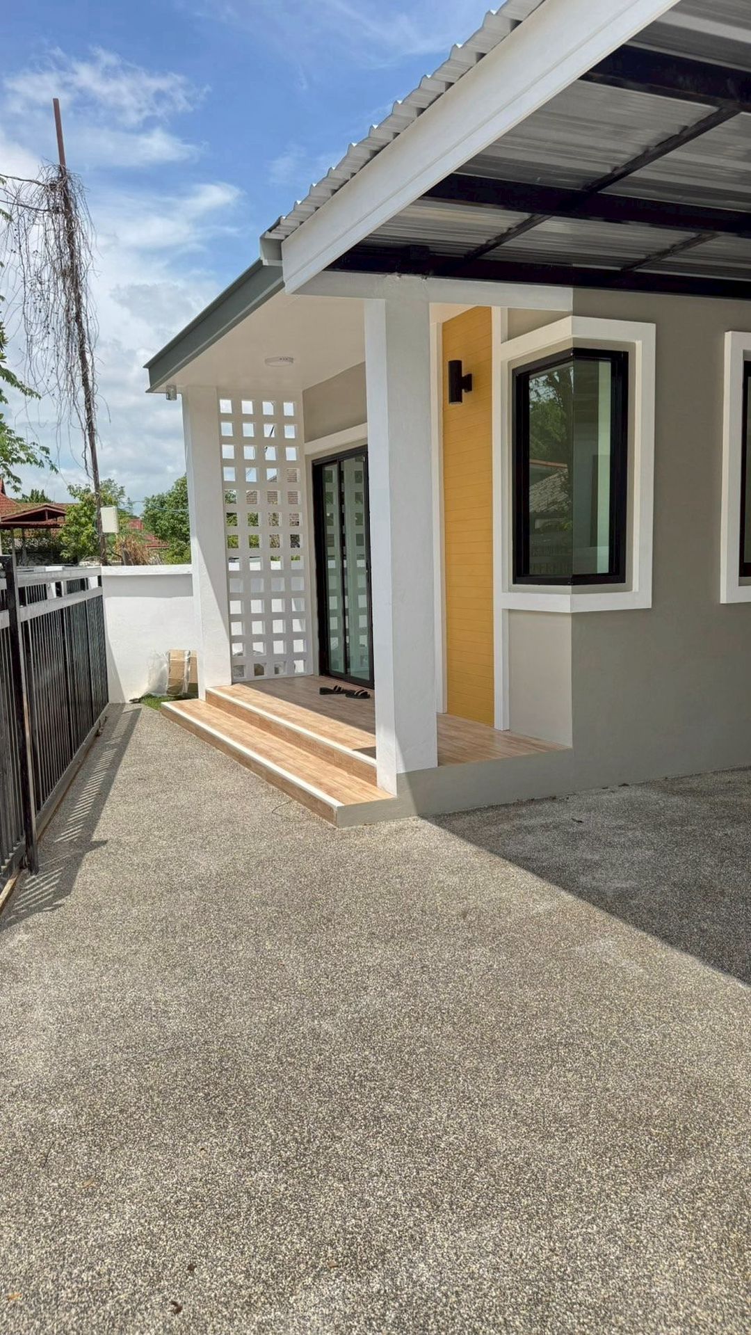 โซนสันทราย ขาย 2.19 ล้าน 50 ตรว. #บ้านสร้างใหม่ เดี่ยวชั้นเดียว สไตล์ #Modern #Contemporary อยู่ในชุมชน ไม่เปลี่ยว เดินทางสะดวก #น้ำไม่ท่วม รูปที่ 1