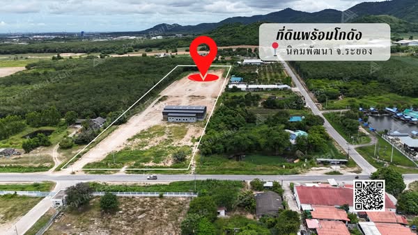 ขายที่ดินพร้อมโกดัง นิคมพัฒนา ระยอง ติดถนน  ใกล้แหล่งอุตสาหกรรม 24-1-52 ไร่ รูปที่ 1