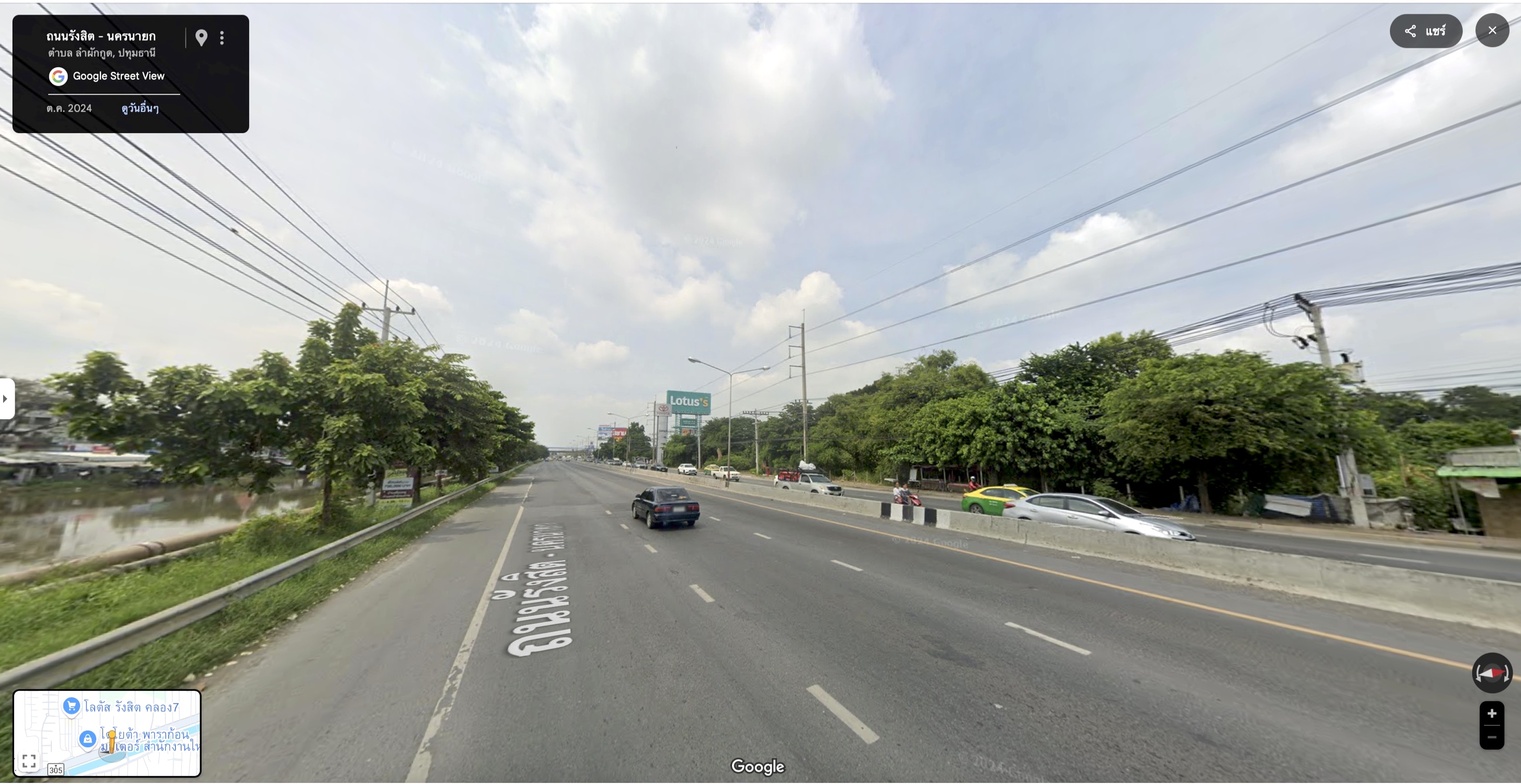 ขายที่ดิน 50 ไร่ ติดถนนรังสิต นครนายก ใกล้โลตัสคลอง 7 ธัญบุรี 098 7755 808 รูปที่ 1