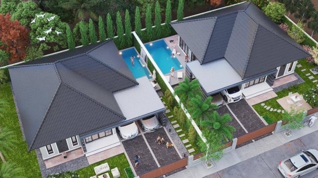 For Sales : Thalang, Brand New Thai Style Pool Villa, 3 bedrooms 2 bathrooms รูปที่ 1
