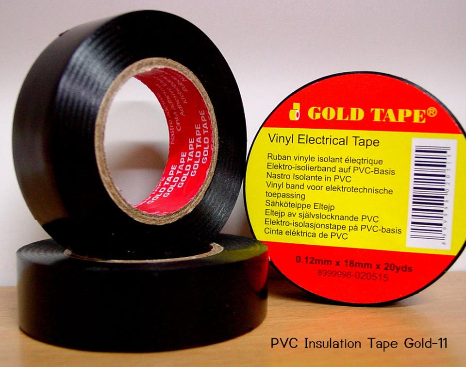 เทปพันสายไฟ โรงงานเทปพันสายไฟ เทปพันสายไฟgoldtape เทปพันสายไฟสีดำ ติดต่อ 084-8788345 รูปที่ 2