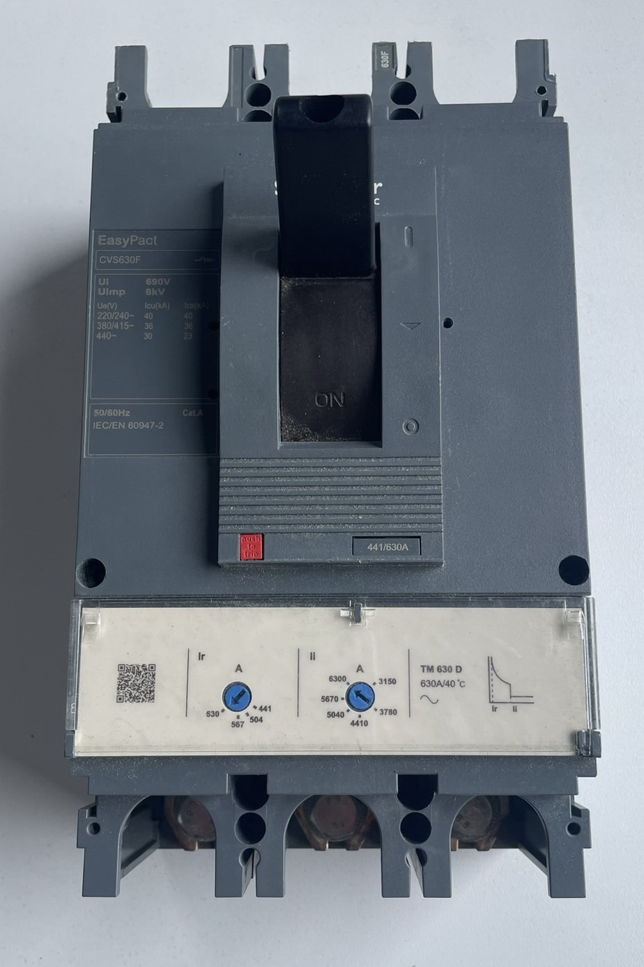ขาย เมน เบรกเกอร์ ชไนเดอร์ สามเฟส รุ่นCVS630F 630 แอมป์ มือสอง  Main Breaker 3P Schneider 630A รูปที่ 4