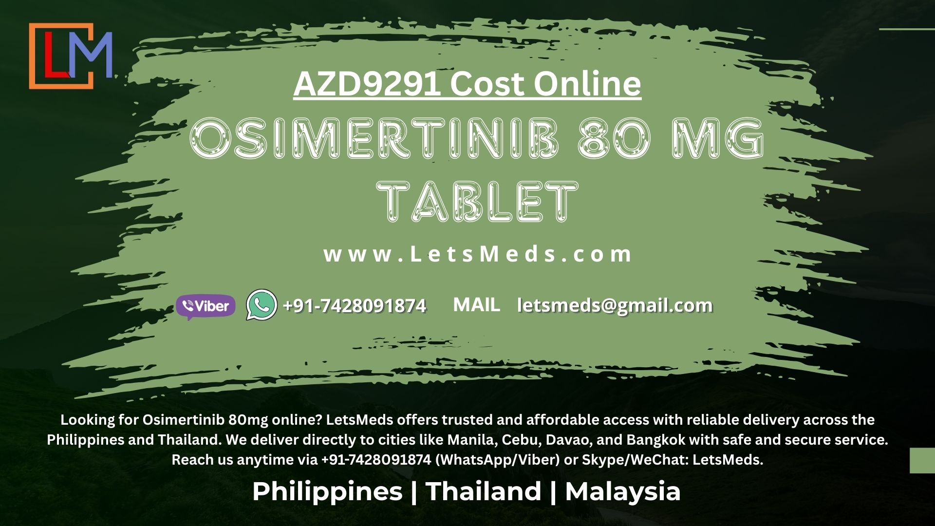 Osimertinib Philippines AZD9291 Tablet Online Cost Manila รูปที่ 3