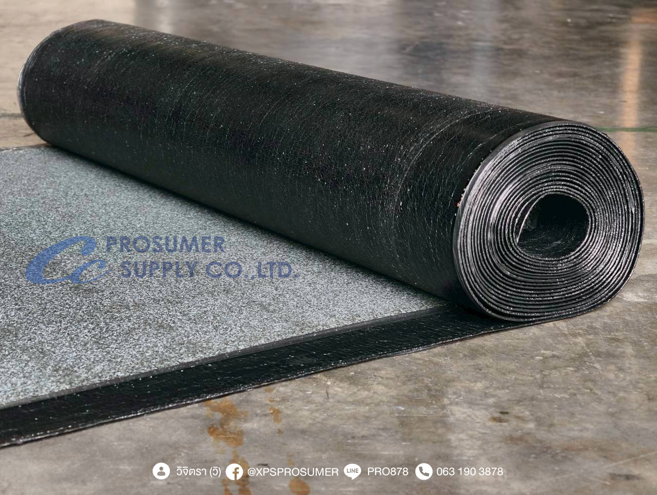 จำหน่ายแผ่นเมมเบรนกันซึม ชนิดเป่าไฟ ( WATERPROOF MEMBRANE ) รูปที่ 2
