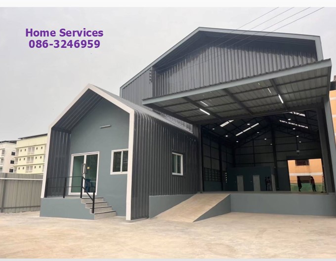 ให้เช่าโรงงาน/โกดัง สร้างใหม่ มีสำนักงาน ถ.พหลโยธิน ซ.นวนคร ปทุมธานี พื้นที่ 735 ตรม. โกดัง 345 ตรม. พื้นที่สีม่วง ไฟฟ้า 3 เฟส รถเทรลเลอร์เข้าได้ รูปที่ 3
