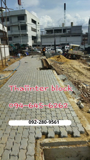 บล็อกหกเหลี่ยม บล็อกตัวหนอน บล็อกแปดเหลี่ยม แผ่นทางเท้า   https://www.thaiinterblock.com/ รูปที่ 6